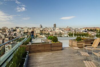 Aussicht von der Dachterrasse des Witt Istanbul Suites