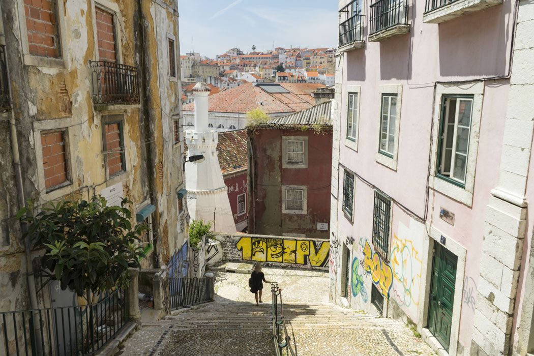 Das Viertel Alfama in Lissabon