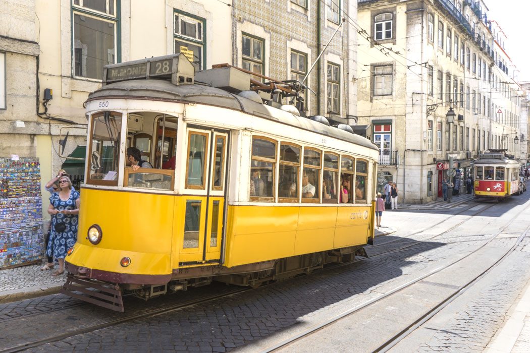Straßenbahn 28E in Lissabon