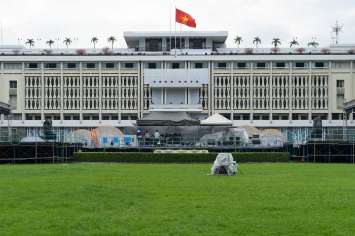Der Wiedervereinigungspalast in Saigon