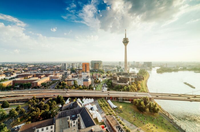 Ausblick über Düsseldorf