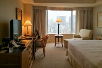 Unser Zimmer im 17. Stock des Intercontinental Tokyo Bay Hotels.