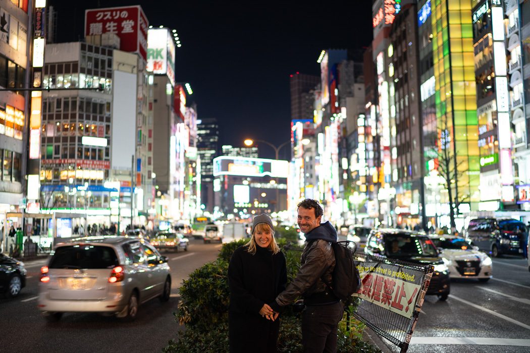 Jenny und Basti in Shinjuku 