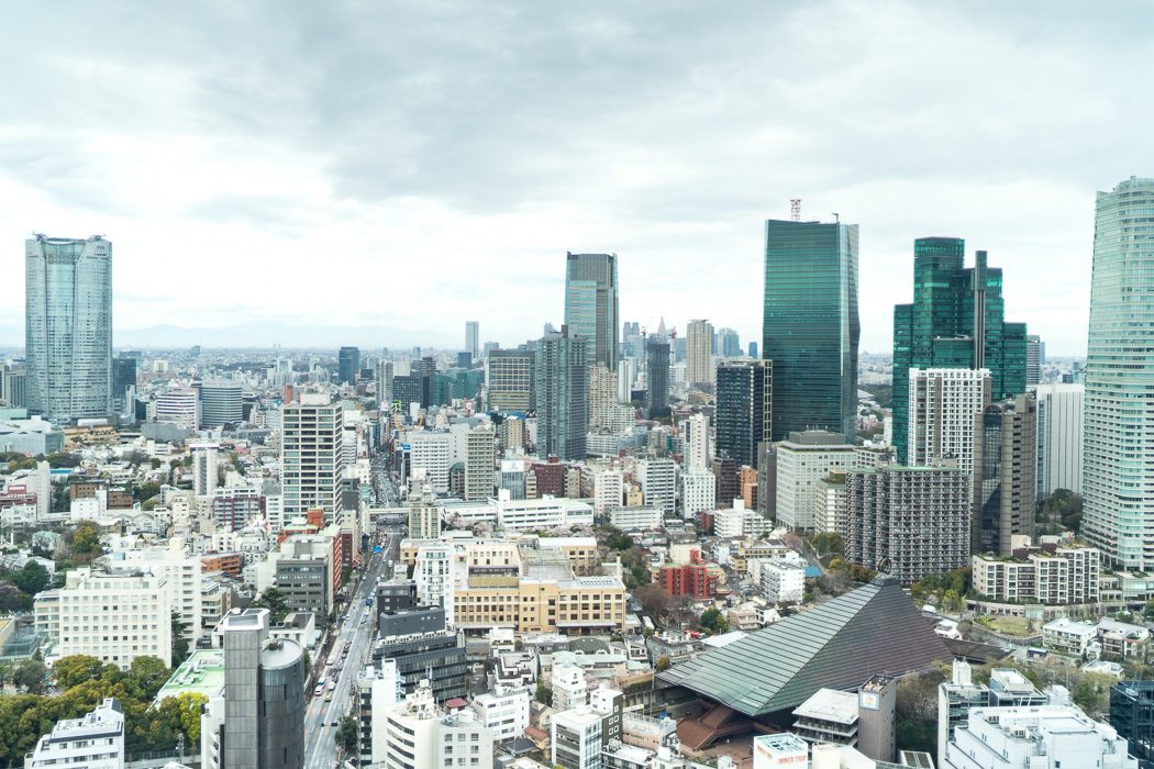 Aussicht vom Tokyo Tower auf die Stadt
