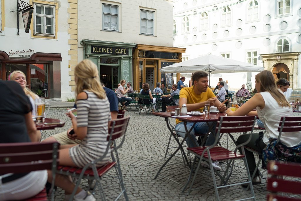 Kleines Café am Franziskanerplatz