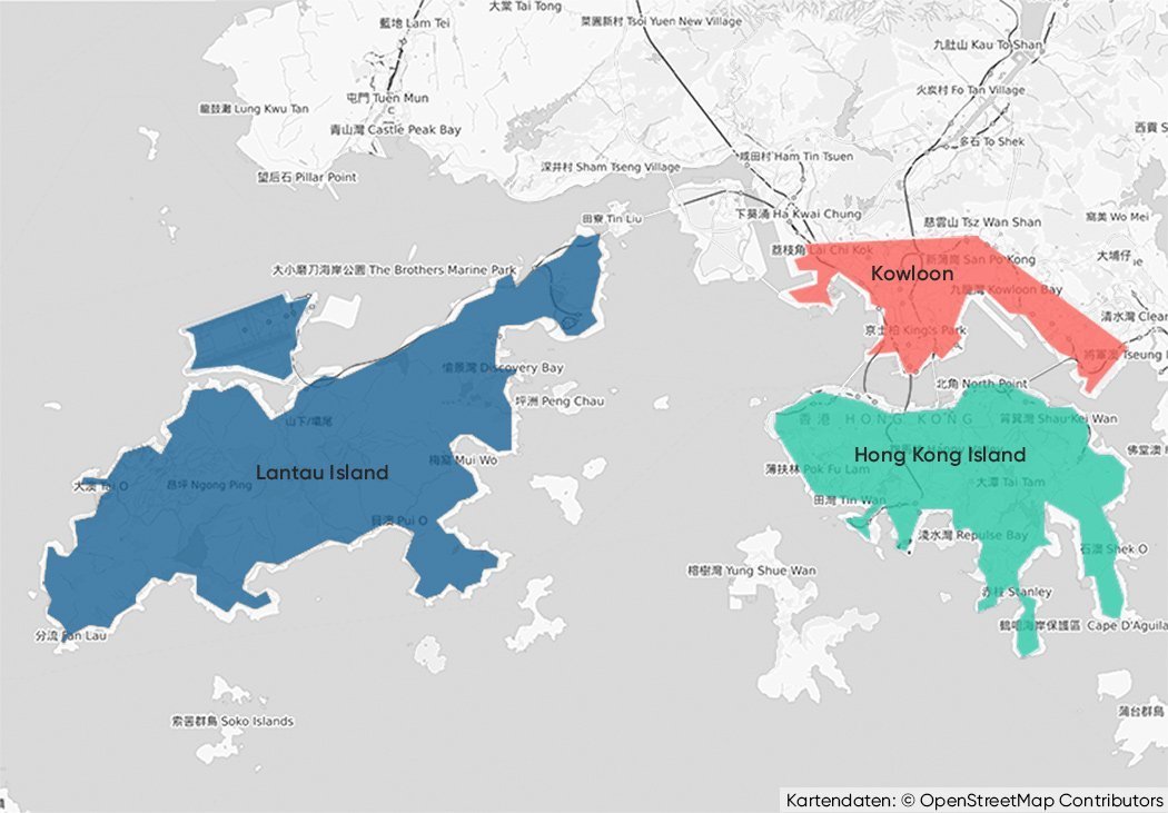Bezirke, die wir zum Übernachten in Hongkong empfehlen