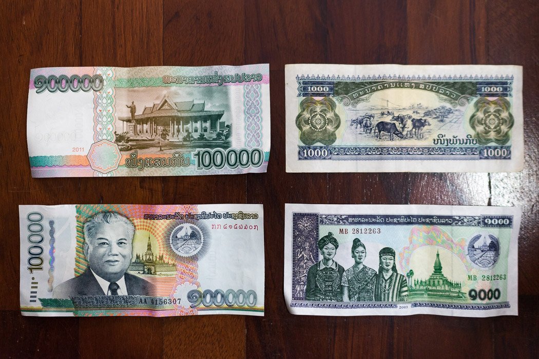 So sieht das Geld in Laos aus.