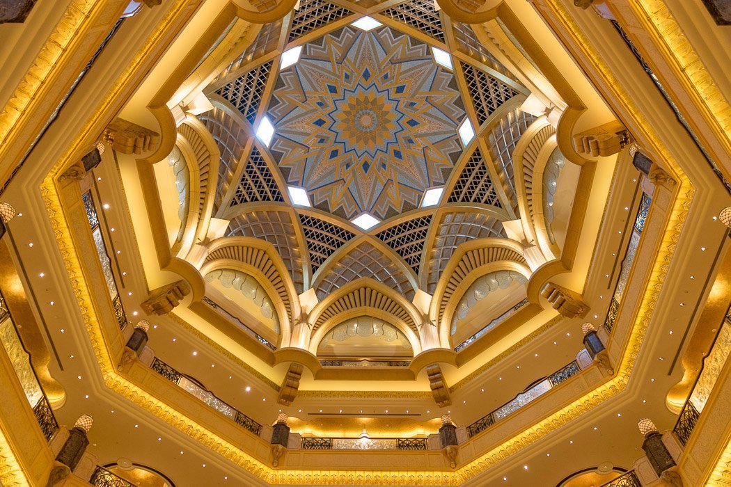 Die Kuppel im Emirates Palace Hotel