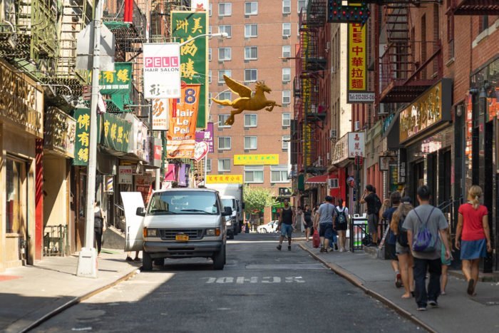 Die Pell Street in Chinatown