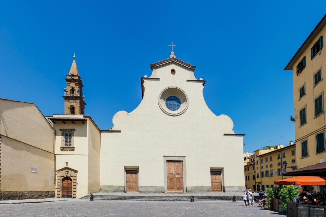 Die Piazza Santo Spirito mit der gleichnamigen Kirche