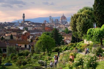 Garten mit Blick auf Florenz