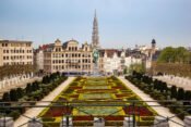Mont des Arts Blick auf Brüssel