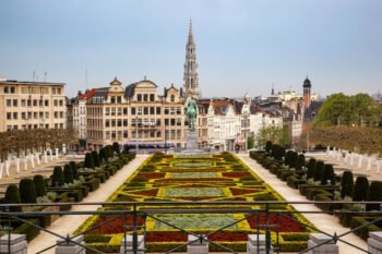 Mont des Arts Blick auf Brüssel