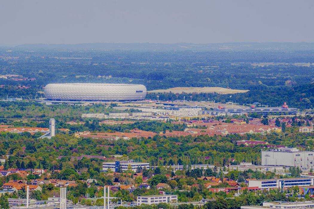 Die Allianz Arena in Schwabing