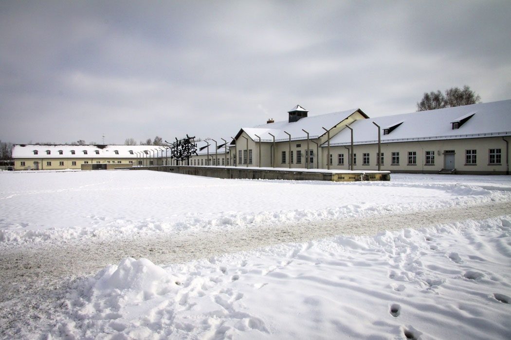 Gedenkstätte Dachau im Schnee