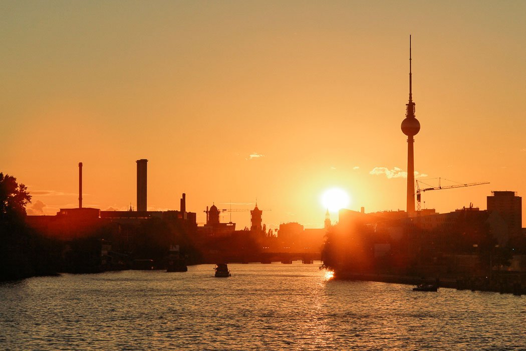Sonnenuntergang Oberbaumbrücke Berlin