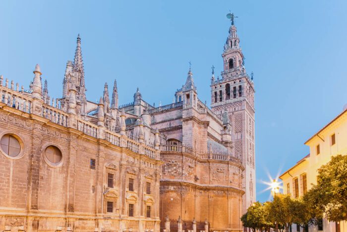 Ansicht der Kathedrale von Sevilla