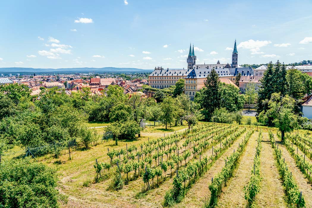 Ausblick vom Michaelsberg auf Bamberg