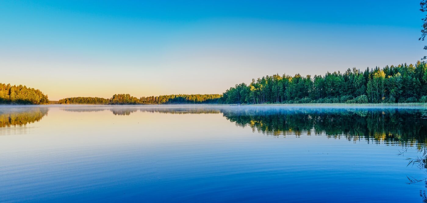 Blick auf finnischen See