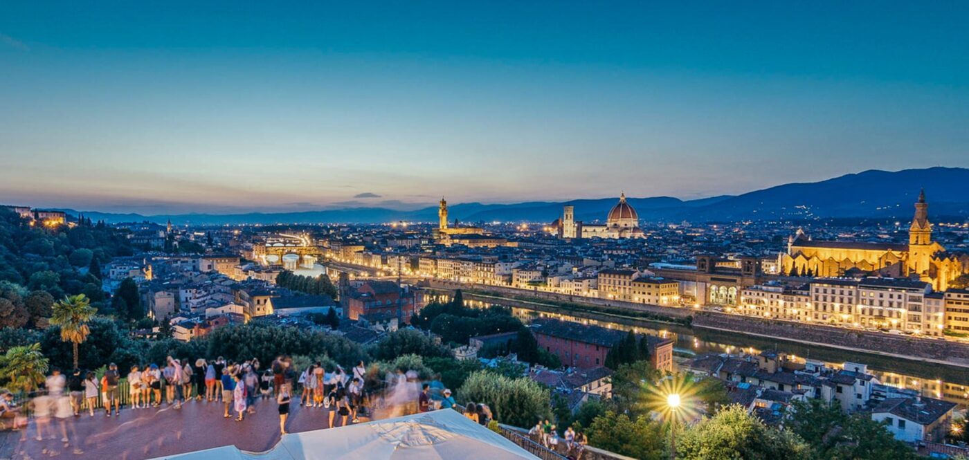 Italien Blick auf Florenz
