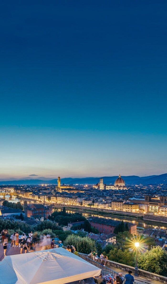 Italien Blick auf Florenz