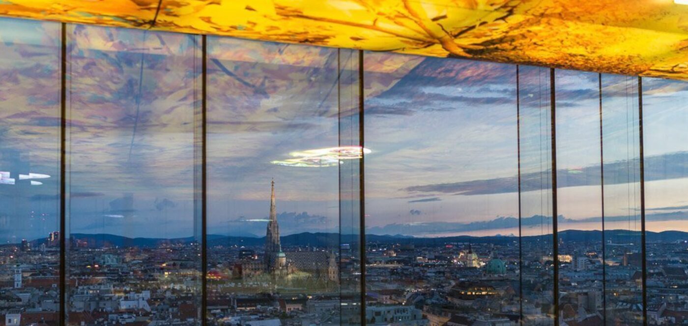 Skybar mit Blick auf Wien