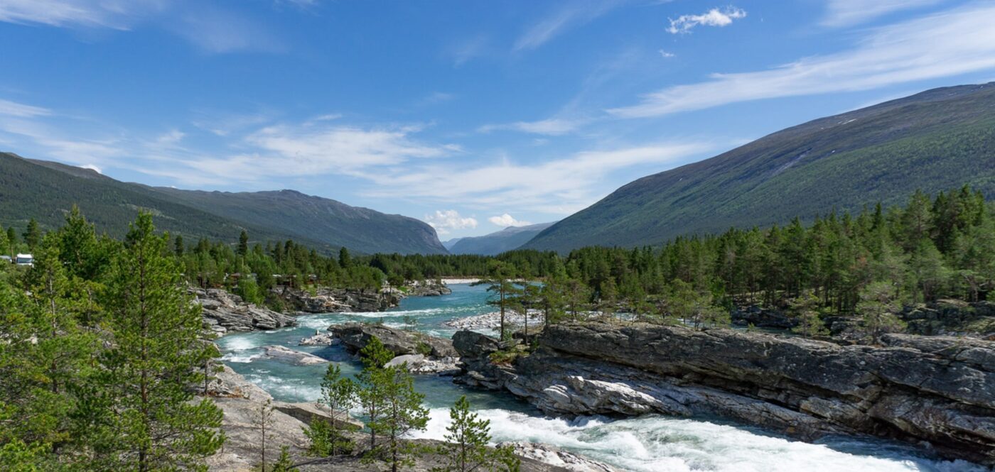 Norwegen Blick auf einen Fluss