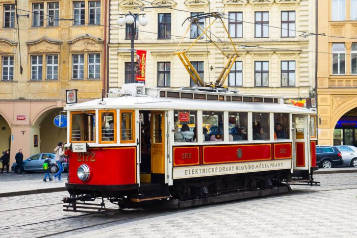 Alte Tram in Prag