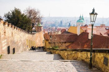 Treppen innerhalb der Prager Burg
