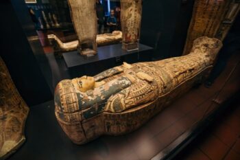 Sarkophag im Ägyptischen Museum im Vatikan