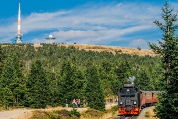 Harzer Schmalspurbahn vor dem Brocken