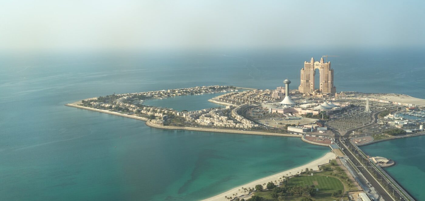 Blick auf Abu Dhabi City