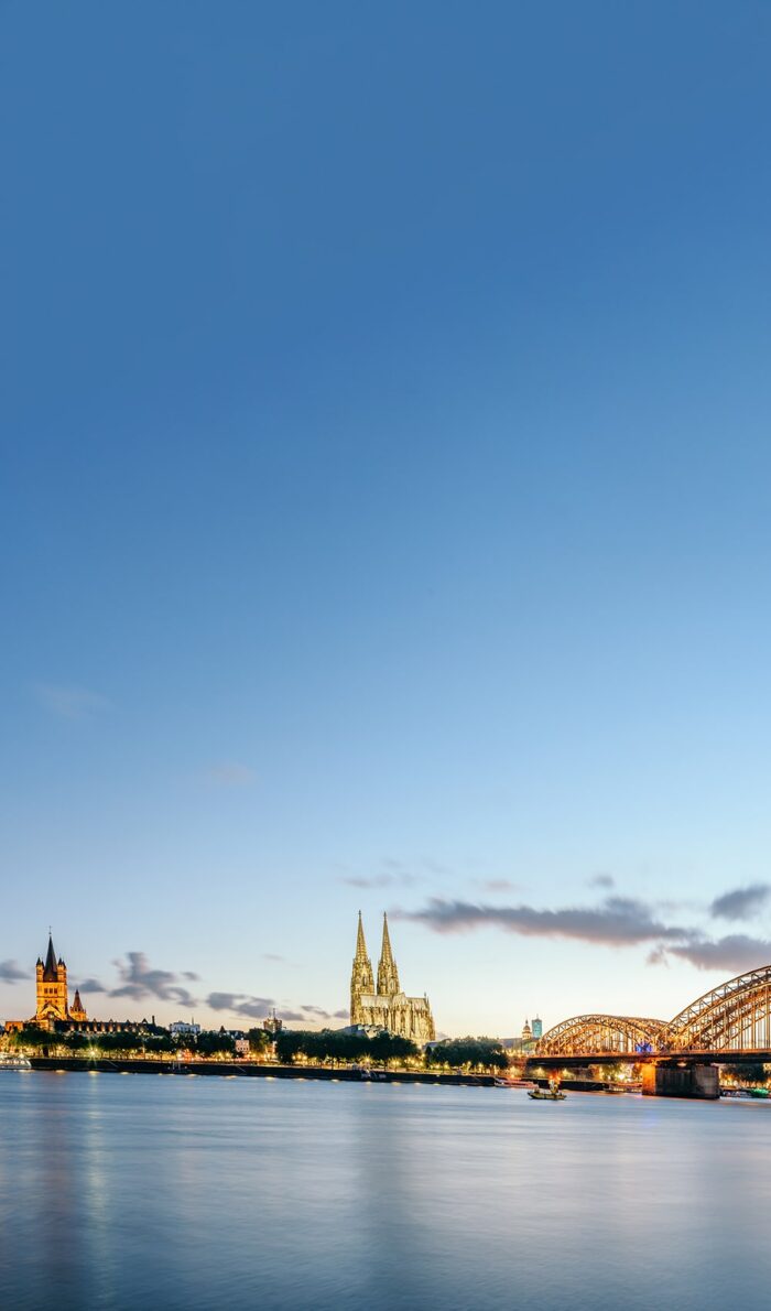 Blick auf die Skyline von Köln