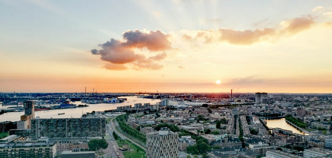 Blick über Rotterdam