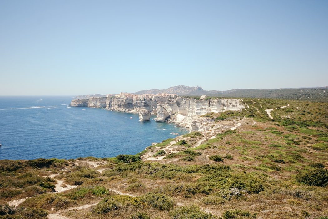Blick auf Bonifacio auf Korsika