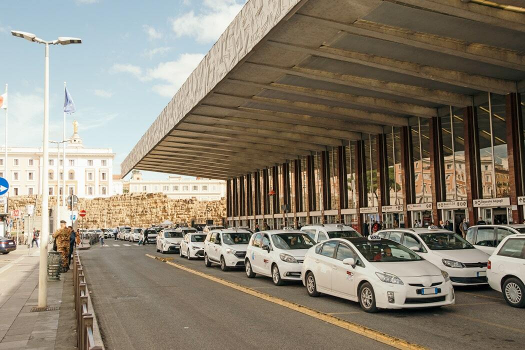 Taxis am Bahnhof Rom Termini