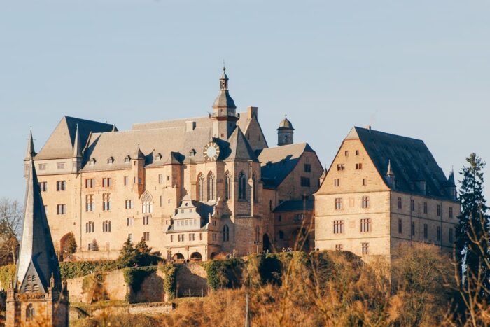 Das prächtige Schloss in Marburg