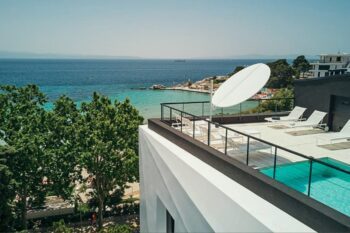 Rooftop mit Pool im briig Boutique Hotel Kroatien