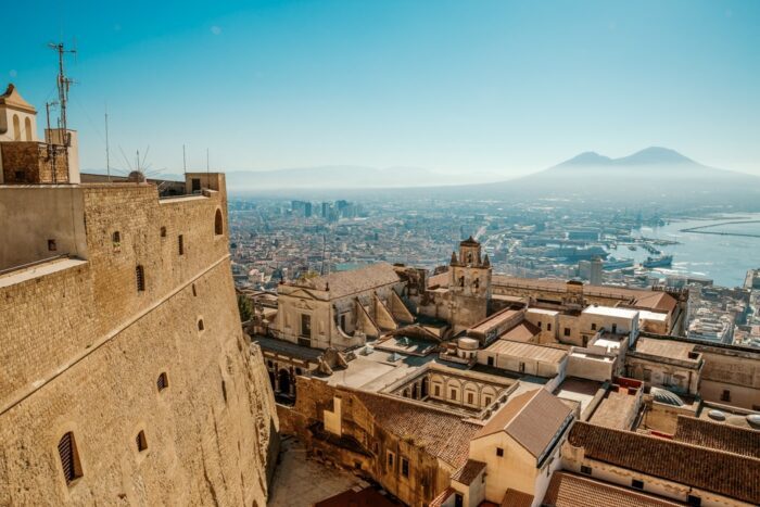 Ausblick vom Castel Sant'Elmo in Neapel
