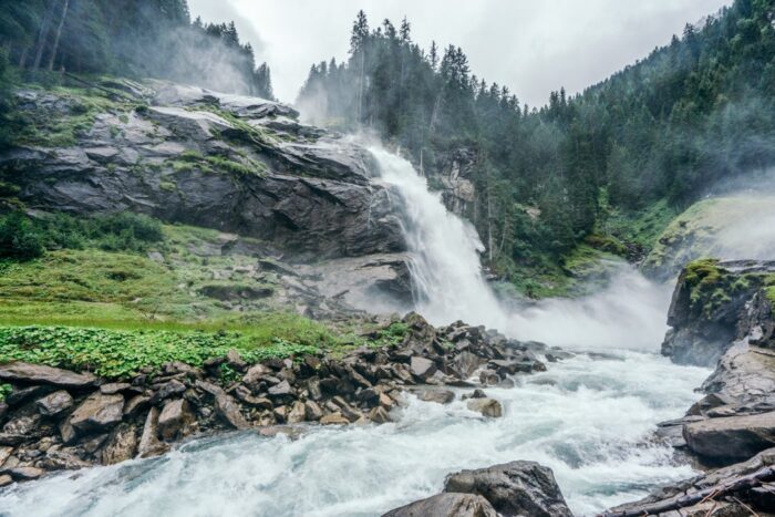 Krimmler Wasserfälle in Österreich