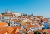 Miradouro de Portas do Sol in Lissabon