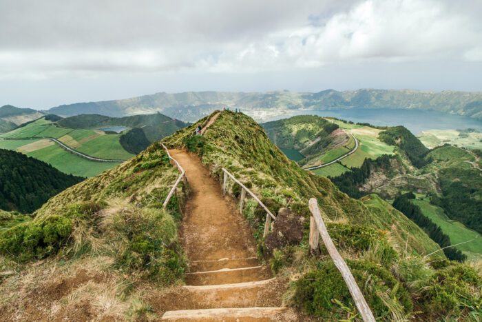 Wandern auf den Azoren zum Canario Miradouro mit toller Aussicht