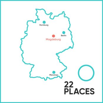 Karte zu Orientierung, wo Magdeburg in Deutschland liegt