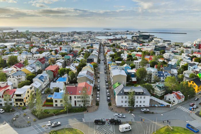 Aussicht auf Reykjavik