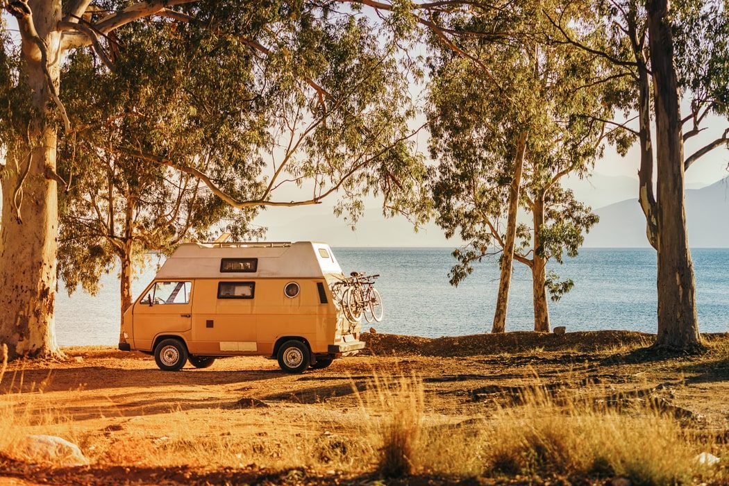 Campervan an der Küster Portugals