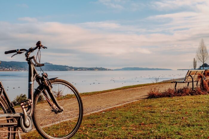 Fahrradfahren kannst du am Bodensee super