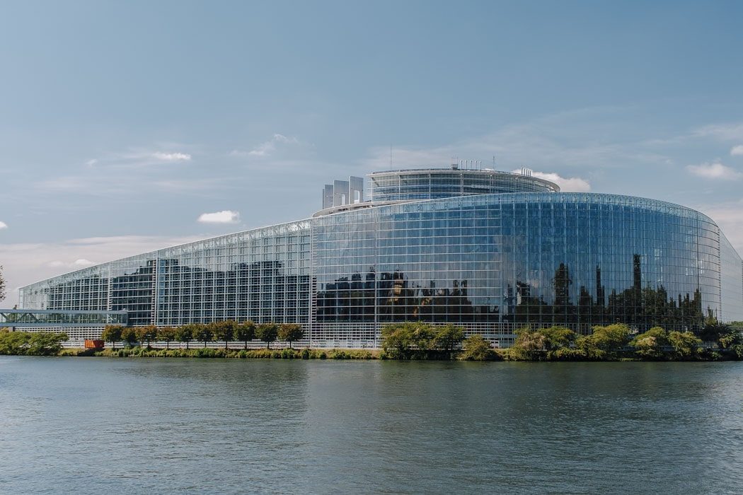 Das Gebäude vom Europäischen Parlament