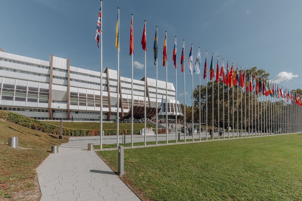 Der Europarat im Europaviertel in Straßburg
