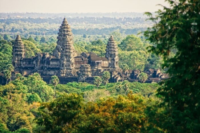 Berühmter Angkor Wat Tempel in Kambodscha