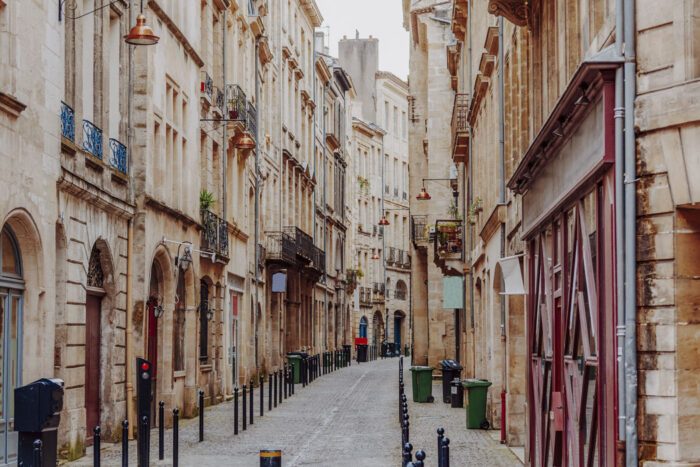 Schöne Gebäude in der Altstadt von Bordeaux
